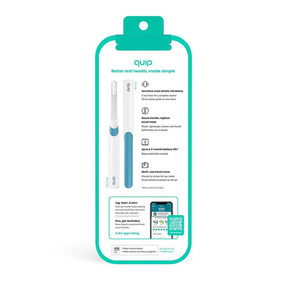 quip Electric Toothbrush with Timer and Travel Cap - Image 35