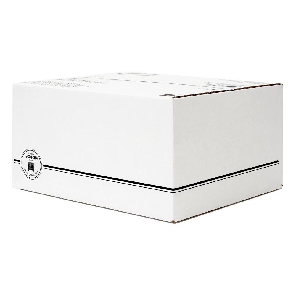 16" 12" 8" Mailing Box White: Cardboard Shipping & Moving Packaging, No Closure, 1 Pack - Image 2