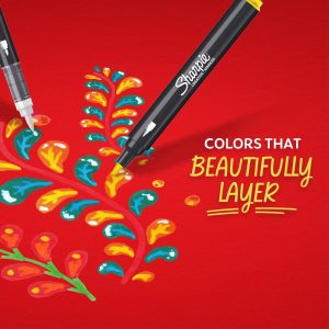 5pk Creative Markers Colorful Bullet Tip Gifting: Permanent Medium Point Art & Stationery Set