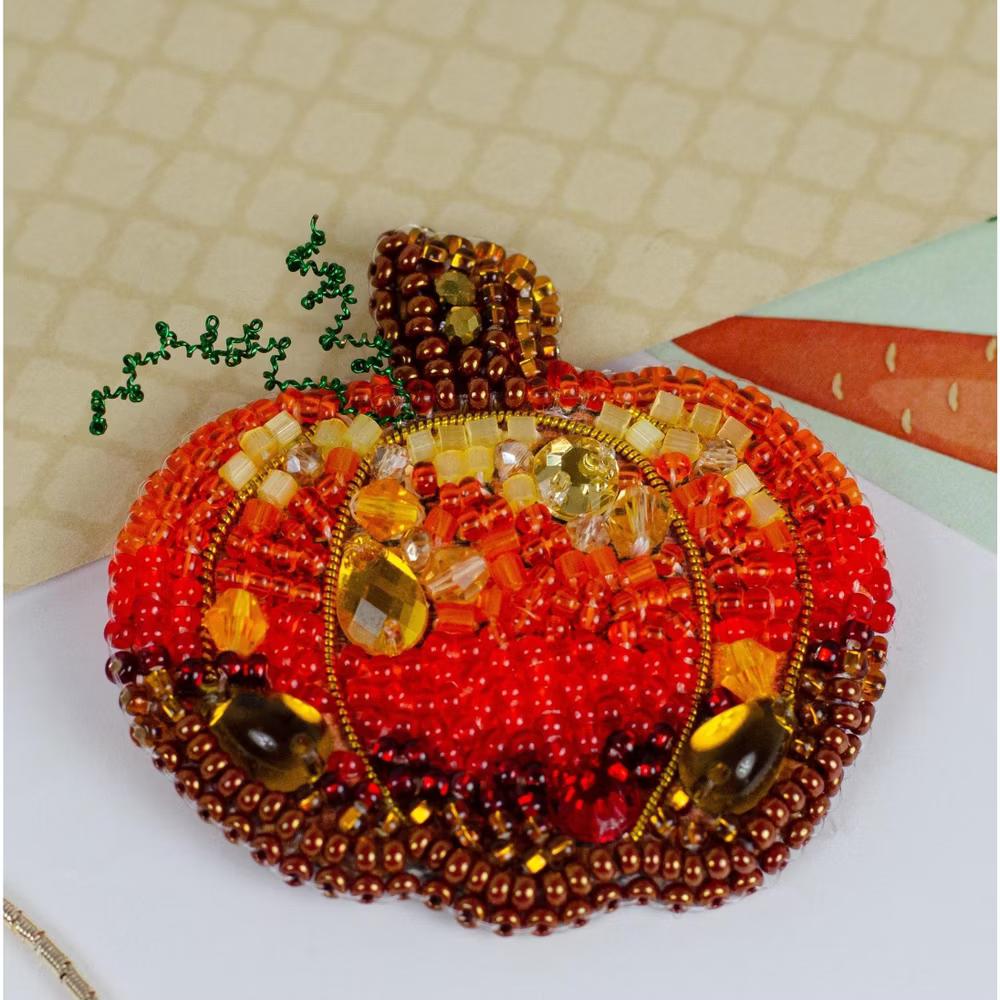 Art Bead Embroidery Decoration Kit - Golden pumpkin AD-234