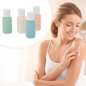 Portable Travel Container Set Blue Pink 4 Pcs