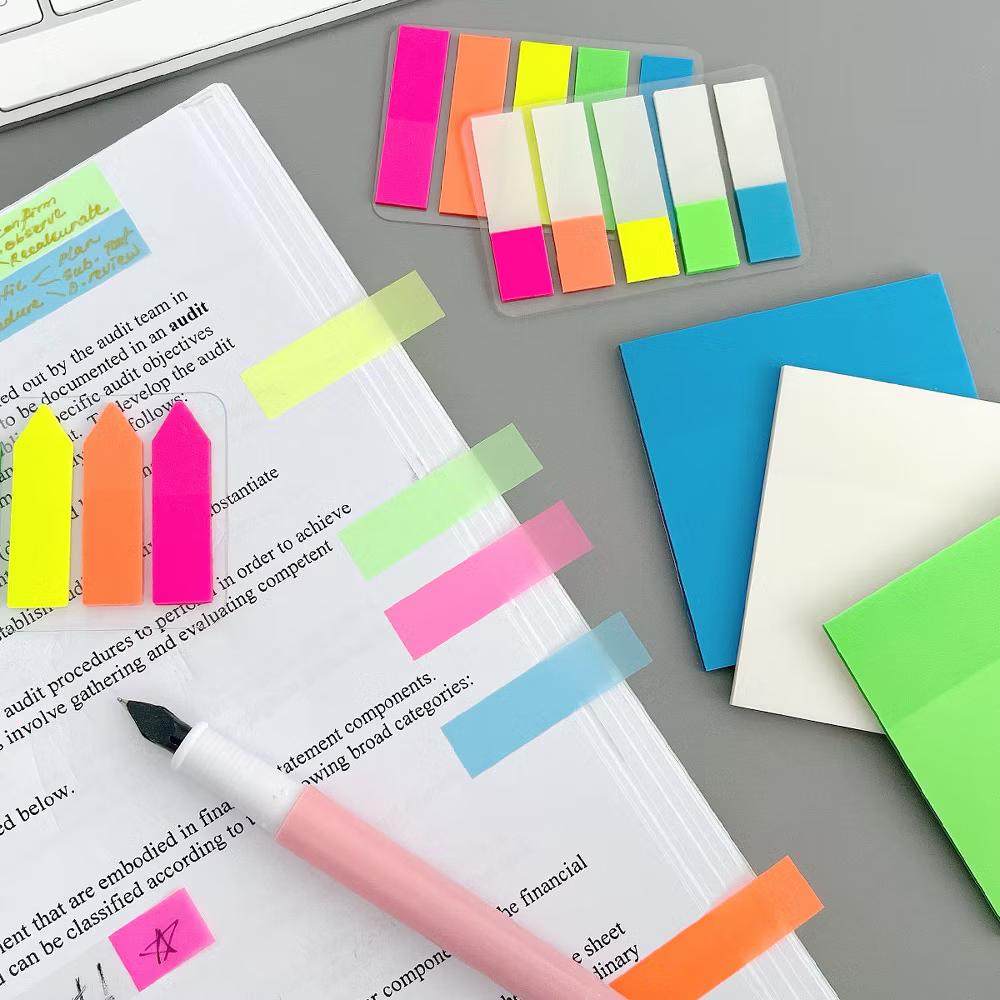 500pcs Transparent Sticky Notes Set, Memo Note Pads, Book Tabs, Page Markers, Sticky Notes, School and Office Supplies - Image 6