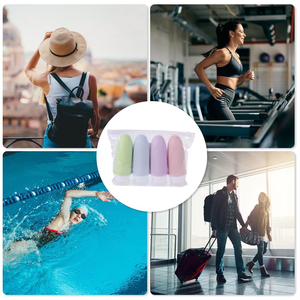 Refillable Silicone Travel Container Set 4 Pcs - Image 9