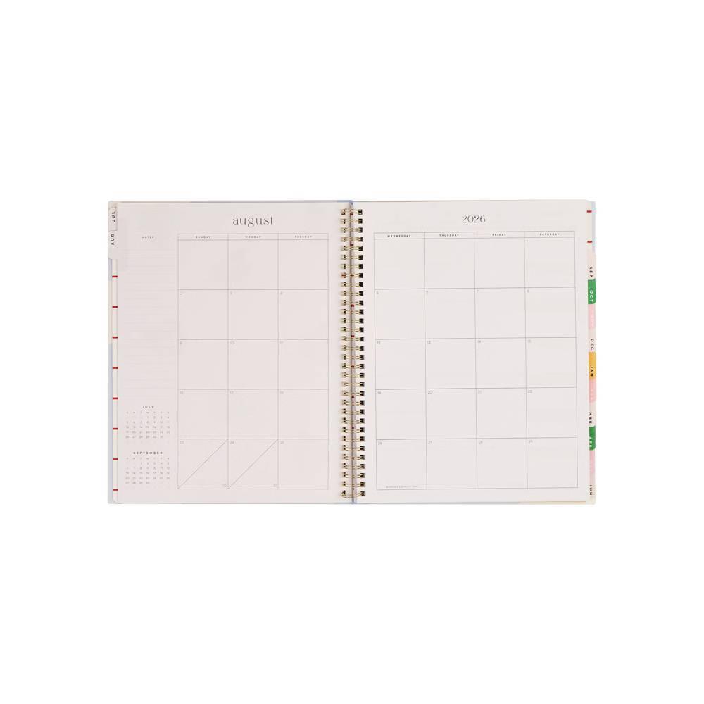 Happy Brands 2026-2027 9.375"x11.875" Organized Colorblock Pop Big 12 Months Twin Loop Dated Teacher Planner