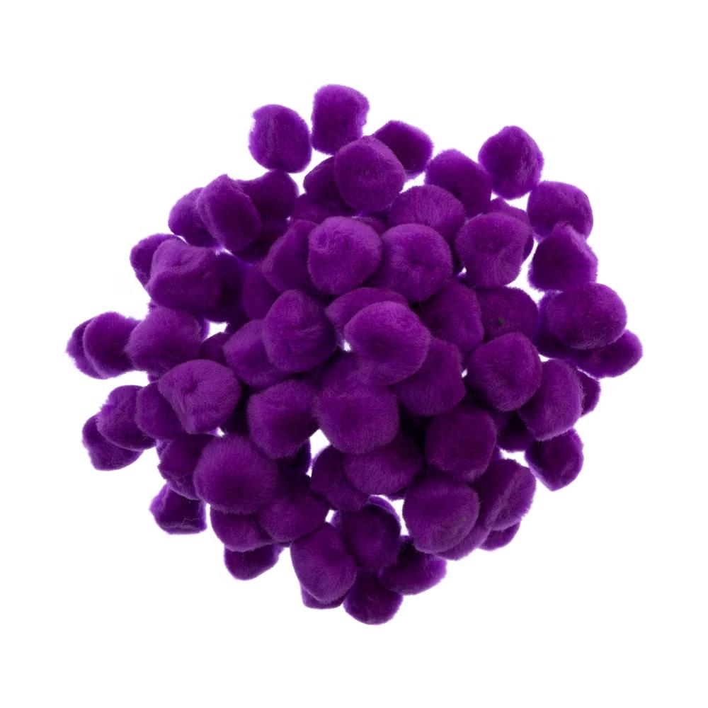 100ct Mini Pom Poms for DIY Arts and Crafts, Tiny Acrylic Poms Craft Embellishments (1 inch) - Image 27