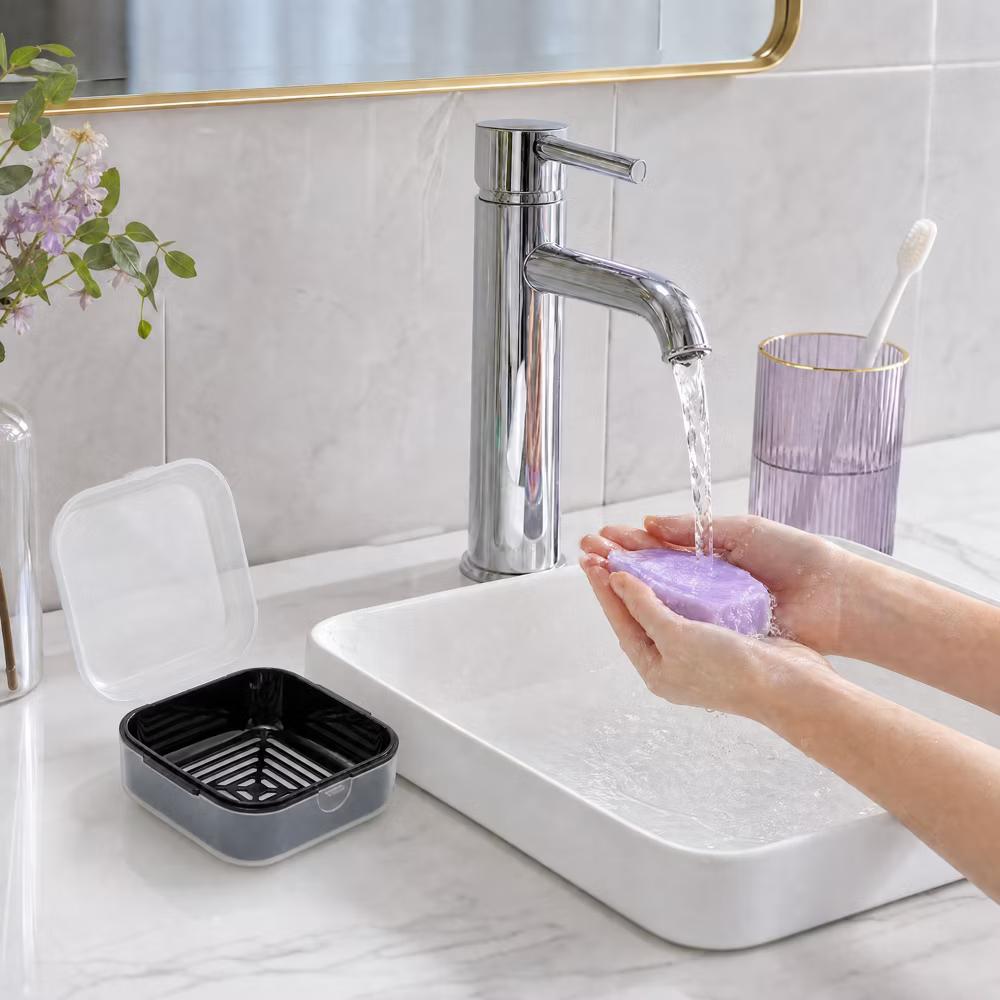 Square Double-layer Drain Soap Dish 1 Pc - Image 9