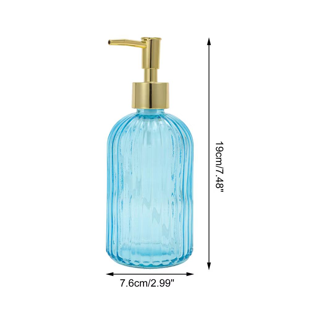 Convenient Vertical Stripe Soap Dispenser 13.53oz 1 Pc - Image 2