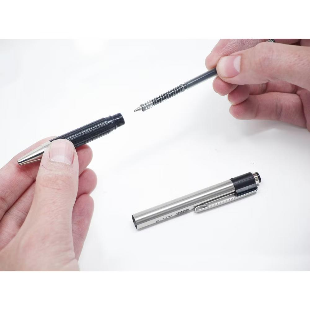 Zebra 2ct F-301 Ballpoint Pens Black Ink Fine.7mm: Contoured Grip, 5.125" Length, Stationery & Office Supplies