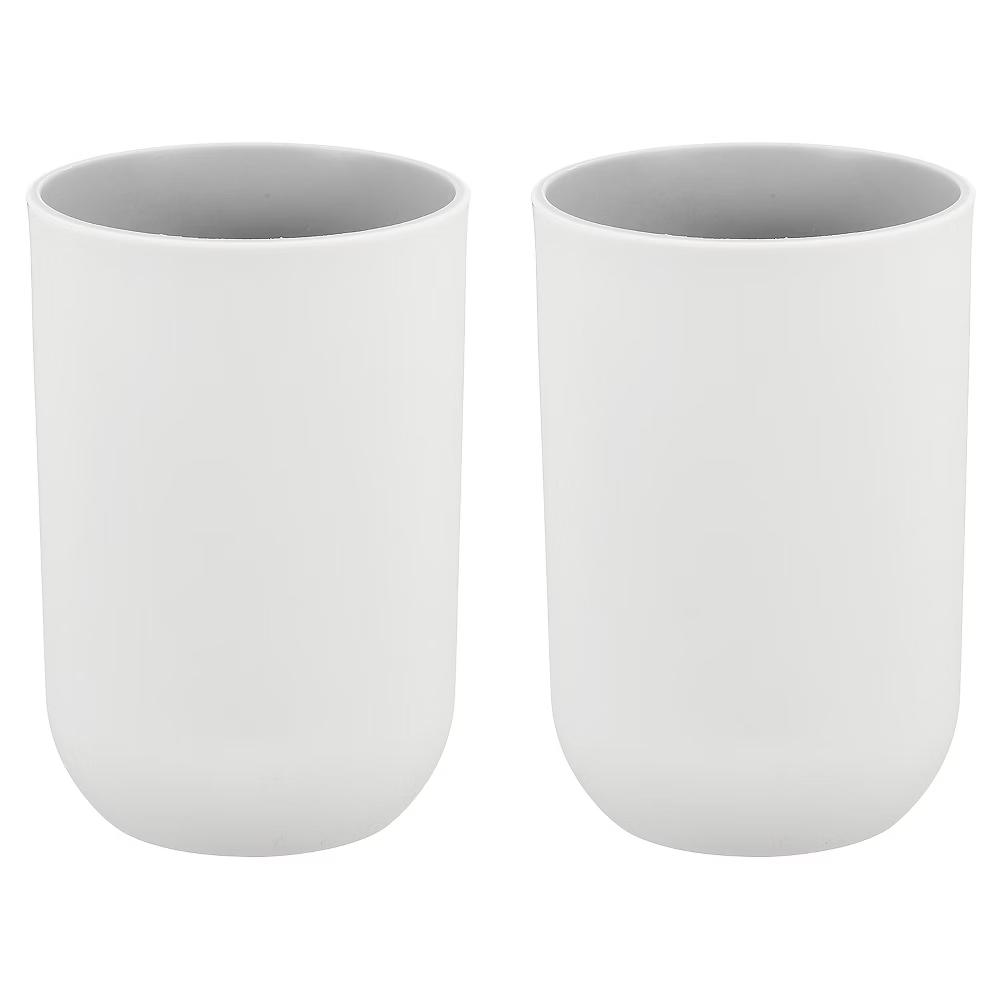 Reusable Plastic Practical Gift Toothbrush Cups 2.6 2.6 4.1 Inch 2 Pcs - Image 9