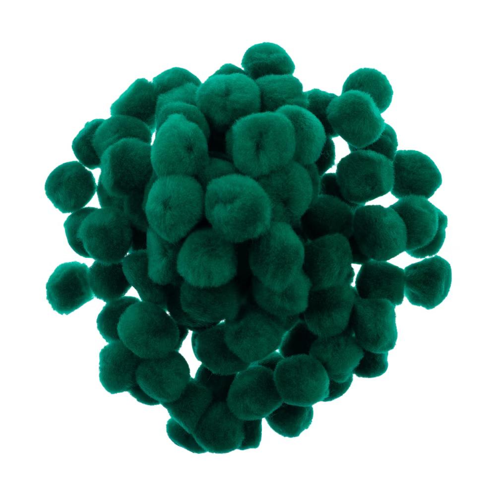 100ct Mini Pom Poms for DIY Arts and Crafts, Tiny Acrylic Poms Craft Embellishments (1 inch) - Image 14
