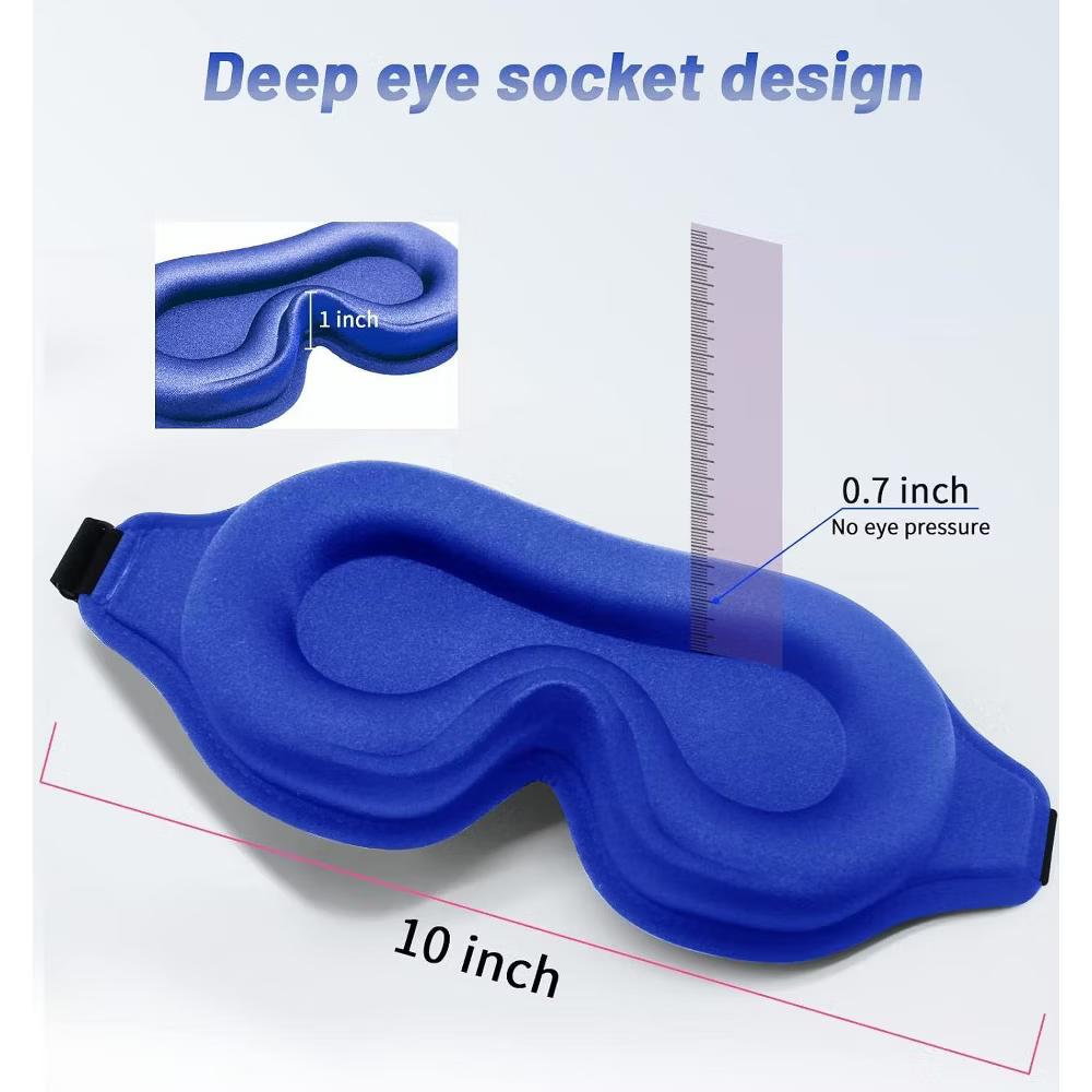 Albatross Health Sleep Eye Mask for Men and Women, Ideal for Lash Extensions, Travel Blackout Night Blindfold with Adjustable Strap - Image 13