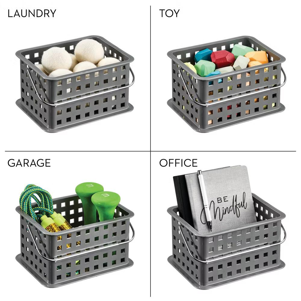 Portable Small Shower Caddy for Dorm or Bathroom, 3-Pack, White - Image 20